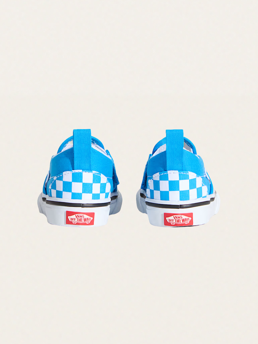 Tenisówki Baby wsuwane Slip-On V Checkerboard Blue