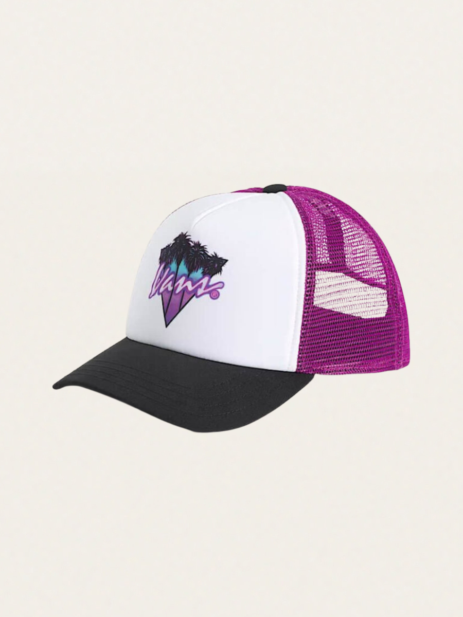 Czapka z daszkiem z siateczką Twisted Vans Bill Trucker Checkerboard White