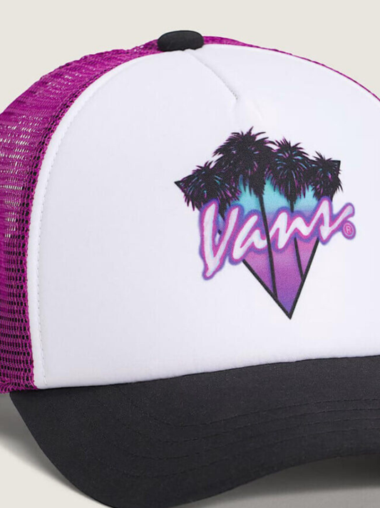 Czapka z daszkiem z siateczką Twisted Vans Bill Trucker Checkerboard White