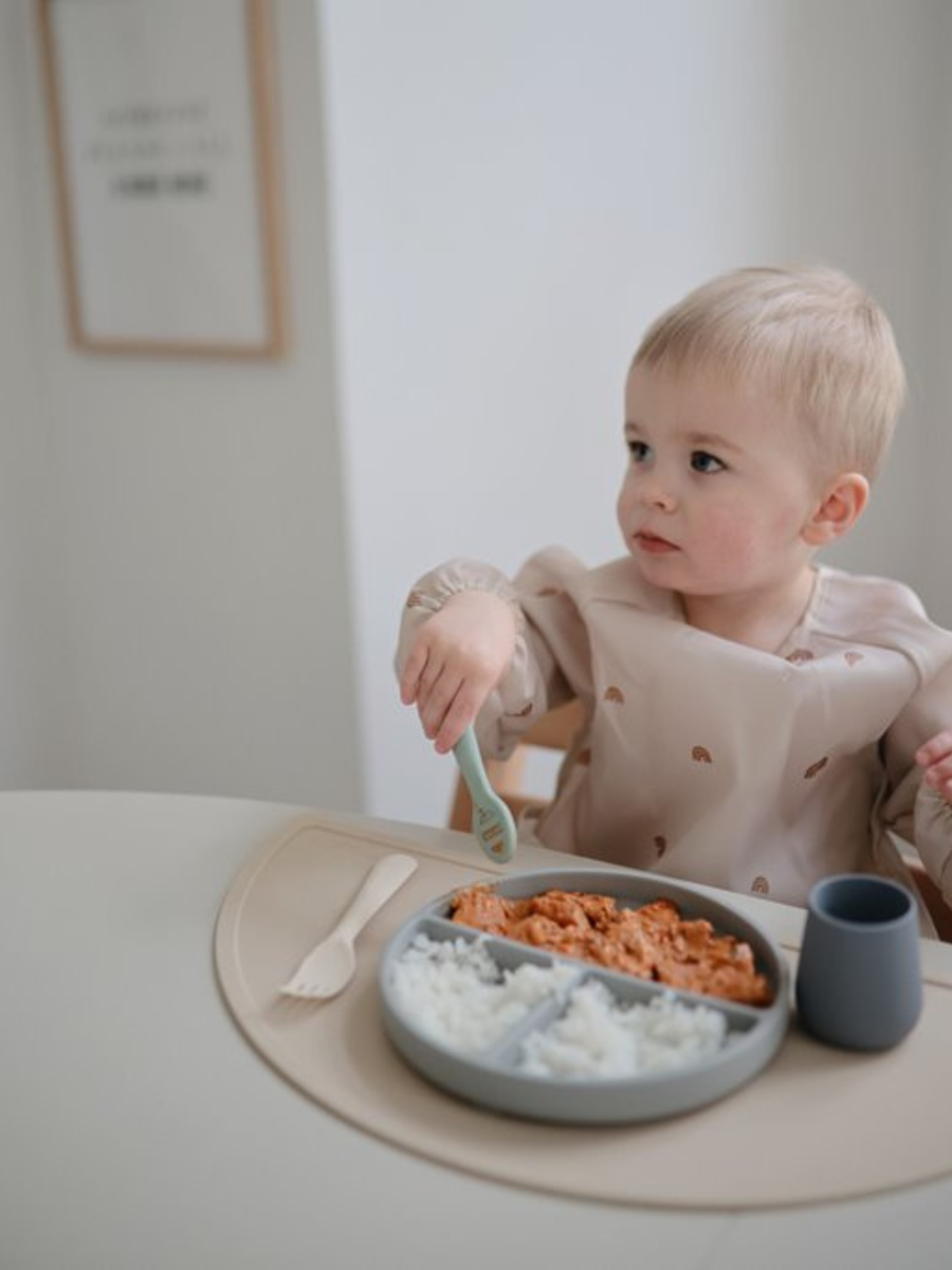 Silikonowy trójdzielny talerzyk z przyssawką