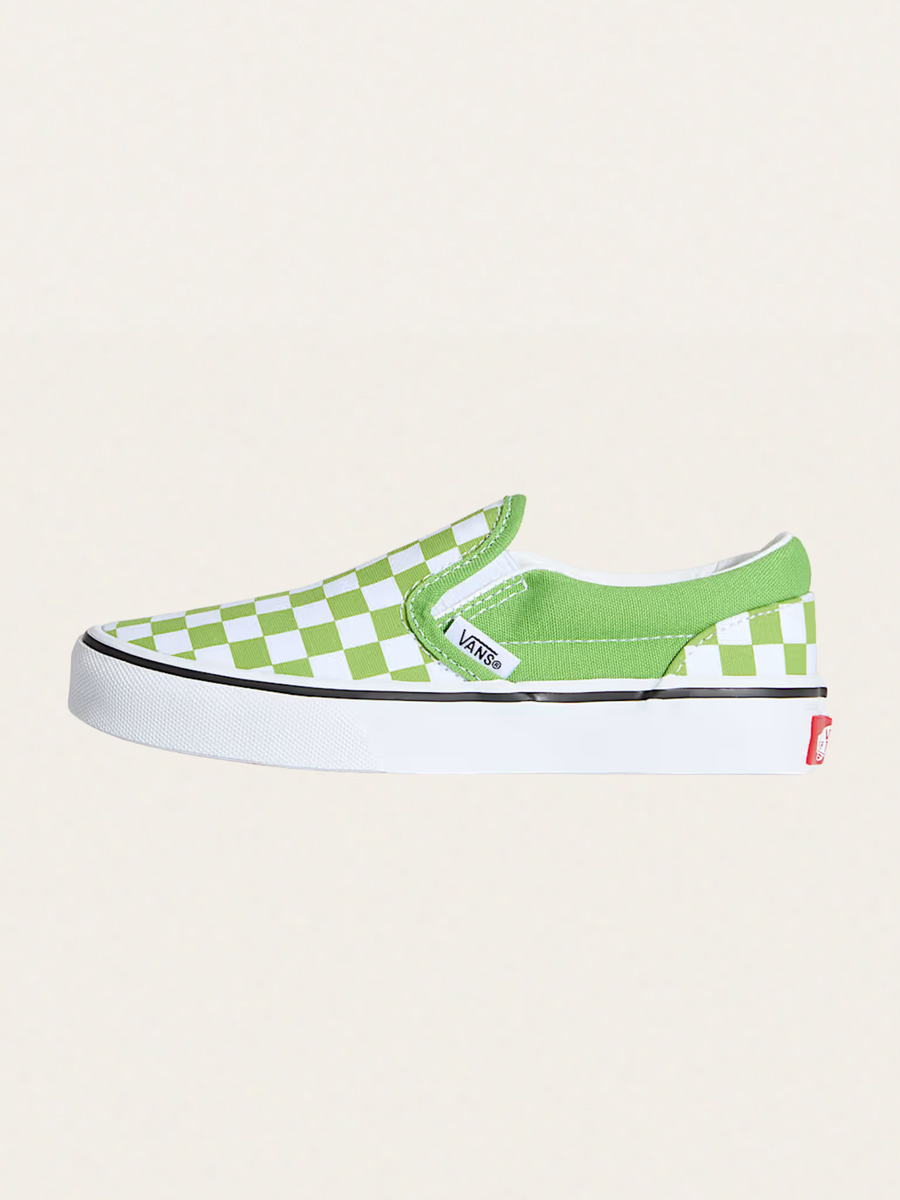Tenisówki Kids wsuwane Slip-On Checkboarder Green