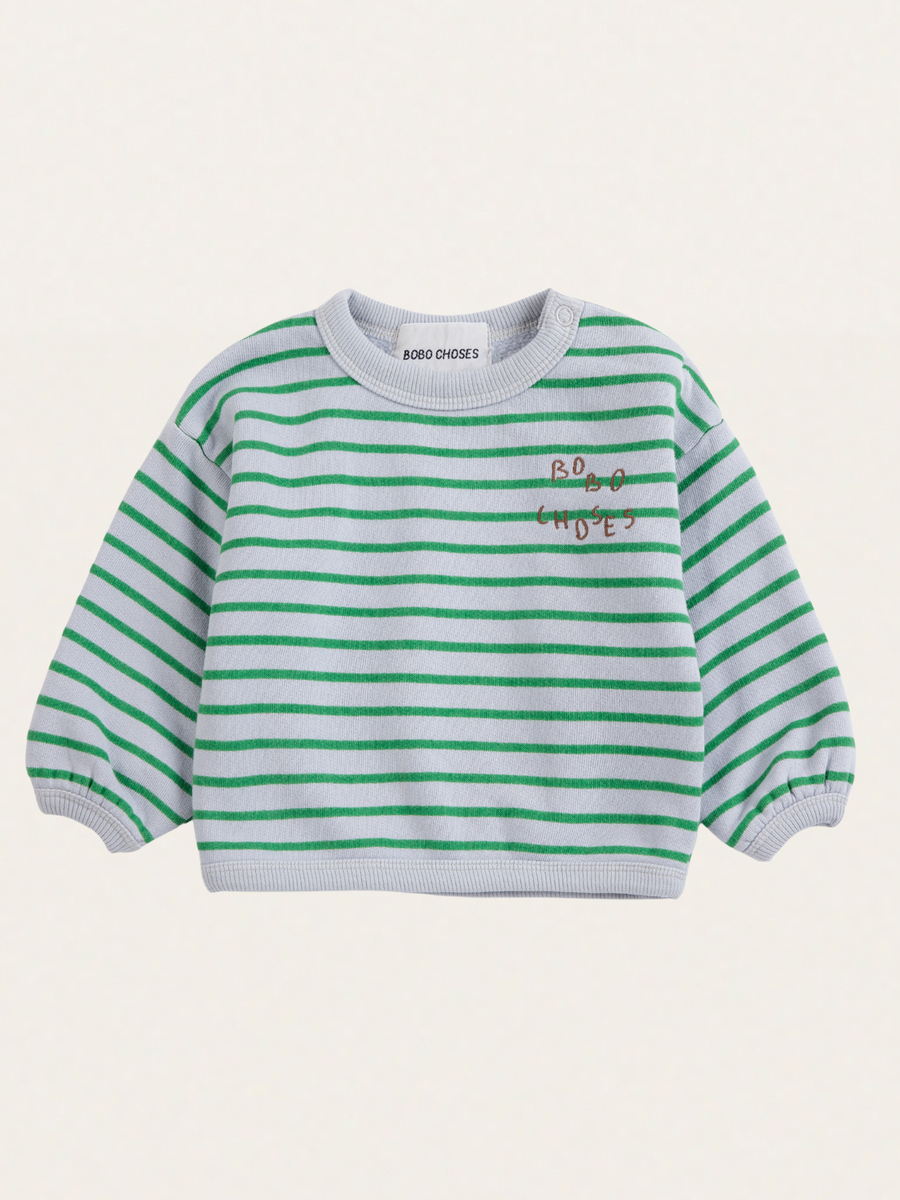Bawełniana bluza Baby Bobo Choses Stripes