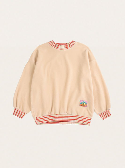 Welurowa bluza z naszywką Kids Taxi Saurus Tag
