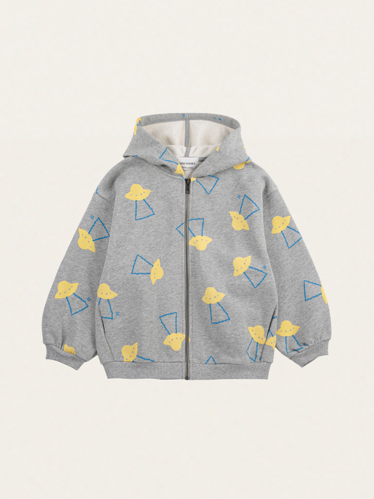 Bawełniana bluza rozpinana Kids Pixel Abduction all over