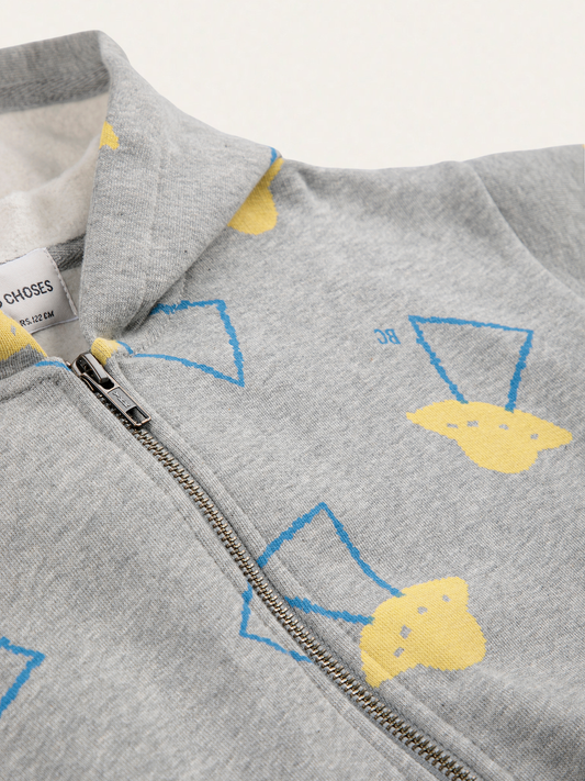 Bawełniana bluza rozpinana Kids Pixel Abduction all over