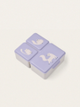Trójdzielny lunchbox Driss Cat / Warm lilac