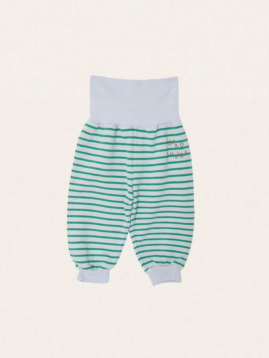 Bawełniane spodnie joggersy Baby Bobo Choses Stripes