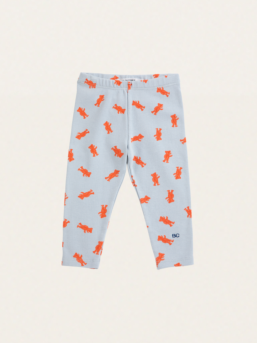 Bawełniane legginsy Baby Softpaw Monster all over