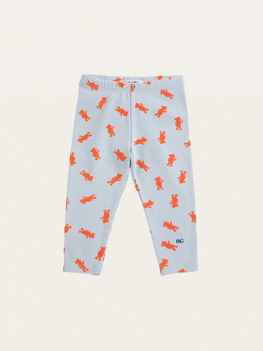 Bawełniane legginsy Baby Softpaw Monster all over
