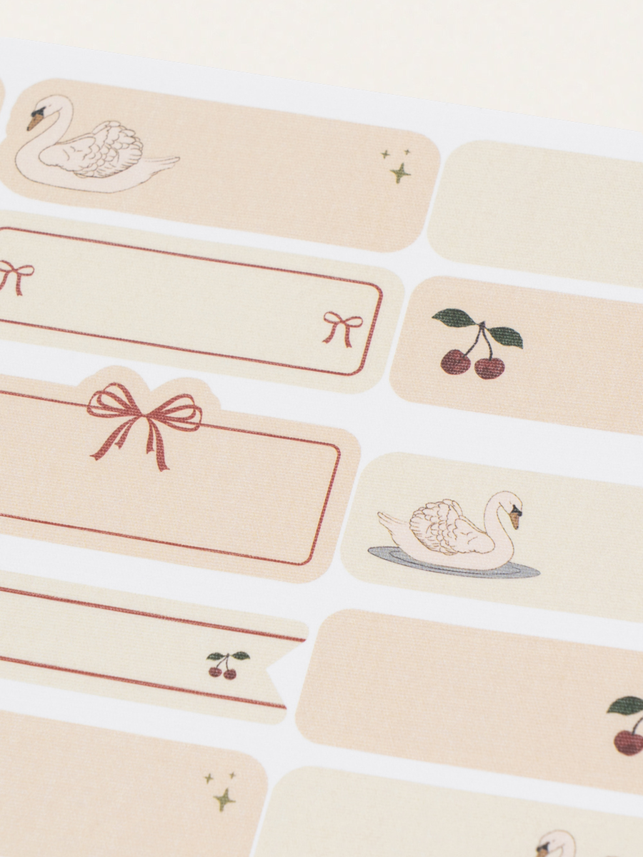 Naklejki do podpisywania Name stickers