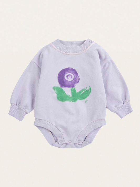 Bawełniane body o kroju bluzy Stamp Bloom
