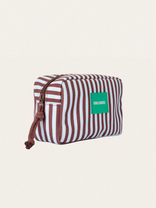 Bawełniana kosmetyczka - saszetka Striped canvas