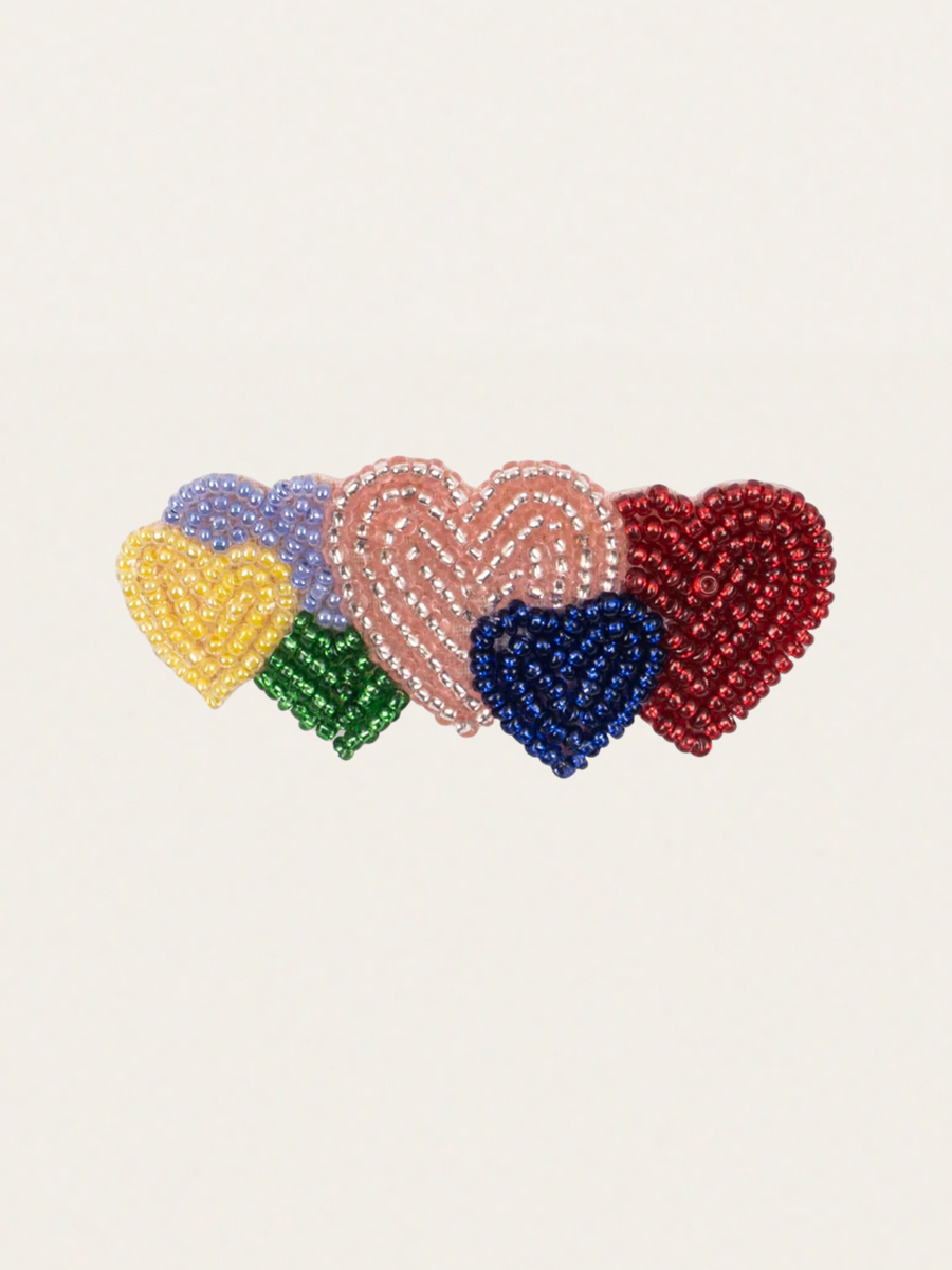 Koralikowa spinka do włosów Coeur