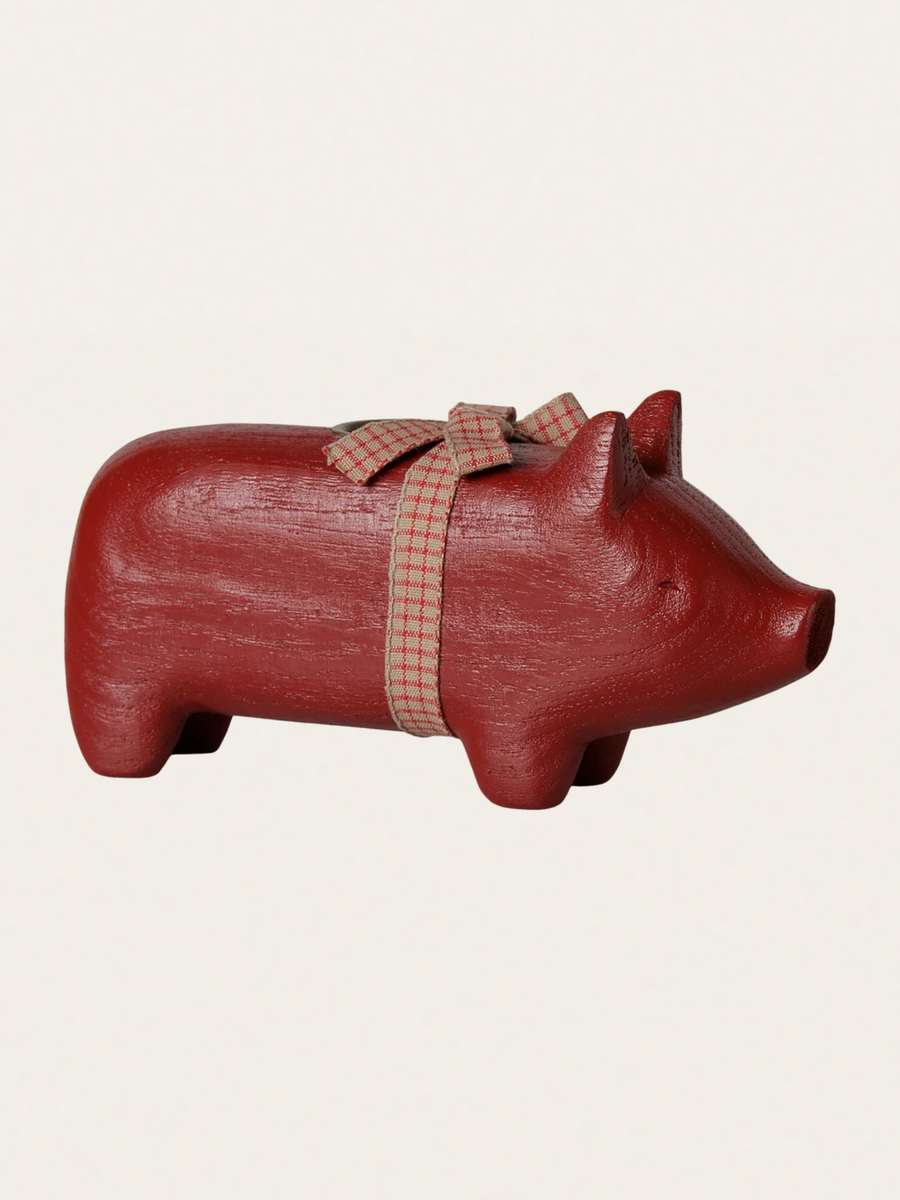Świecznik bożonarodzeniowy - Pig candle holder Medium