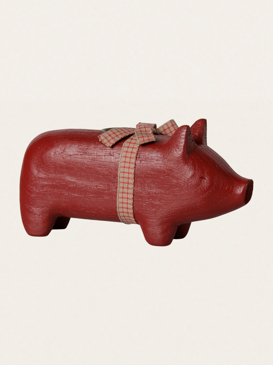 Świecznik bożonarodzeniowy - Pig candle holder Medium