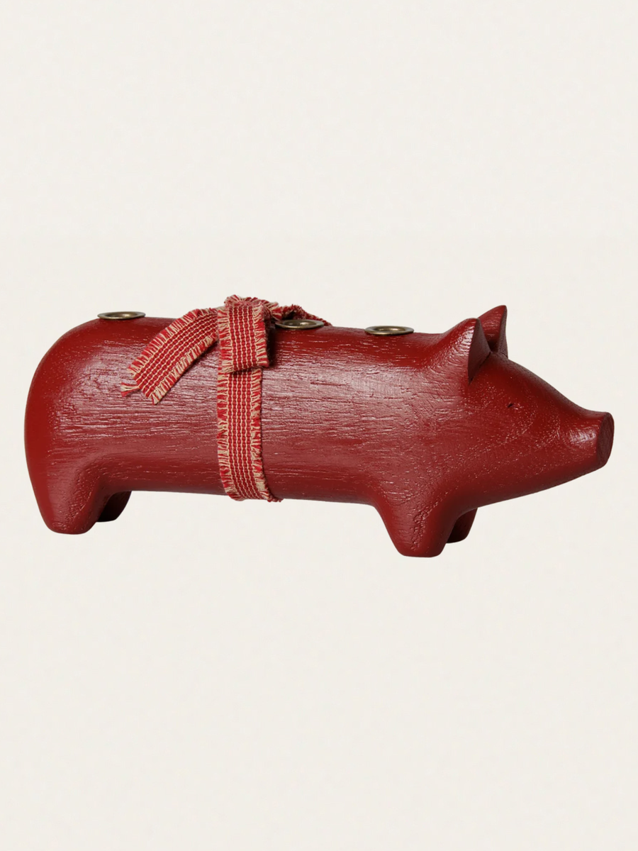 Świecznik bożonarodzeniowy - Pig Advent medium