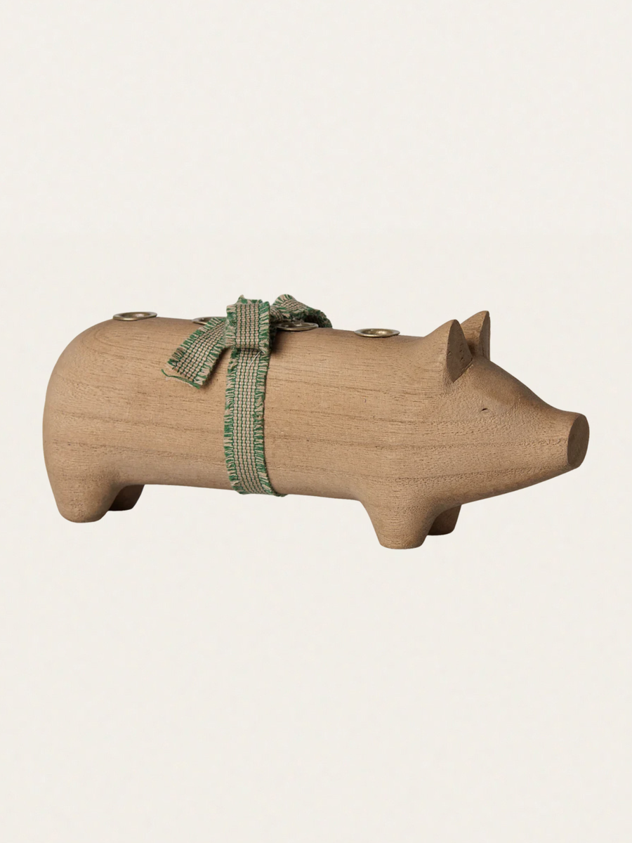 Świecznik bożonarodzeniowy - Pig Advent medium