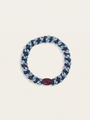 Gumka do włosów KKNEKKI - Seablue Dark Purple Glitter Stripe