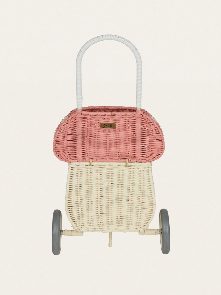 Kosz na kółkach Rattan Mushroom Luggy