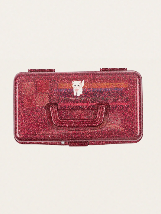 Zestaw art. plastycznych w kuferku Glitter Cat