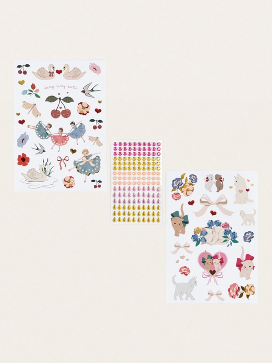 Zestaw art. plastycznych w kuferku Glitter Cat