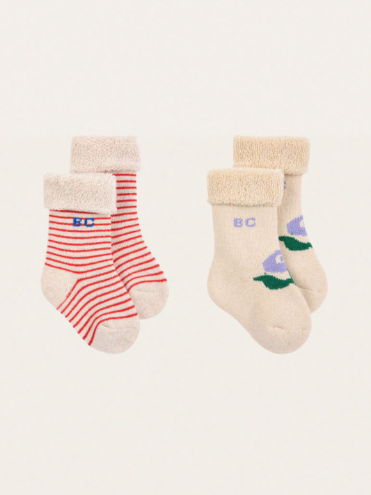 Skarpetki frotte Baby BC Stamp Bloom 2-pak