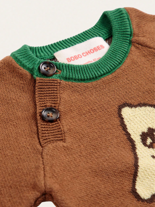 Bawełniany sweterek Baby Mush Monster