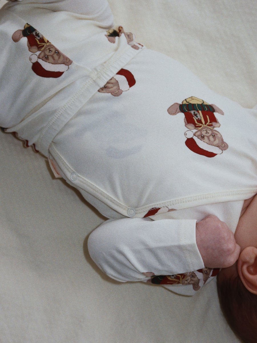 Bawełniany zestaw Newborn Basic - Body i spodenki Teddy Bear