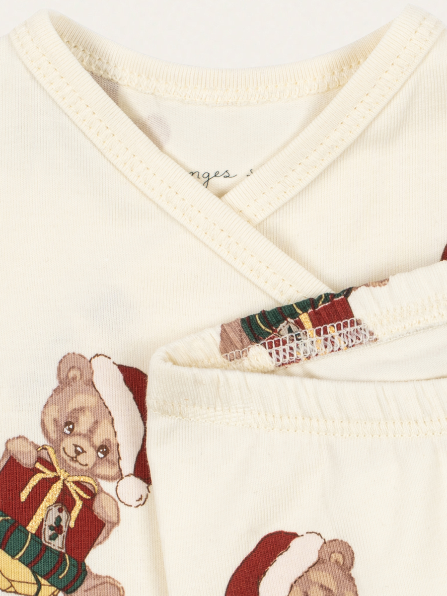 Bawełniany zestaw Newborn Basic - Body i spodenki Teddy Bear