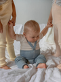 Ciepłe bawełniane legginsy na szelkach Hippy