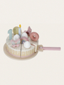 Drewniany tort urodzinowy Pink