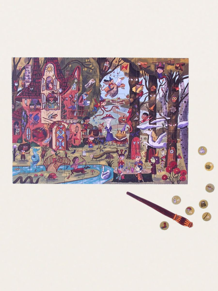 Puzzle z grą obserwacyjną Magic World