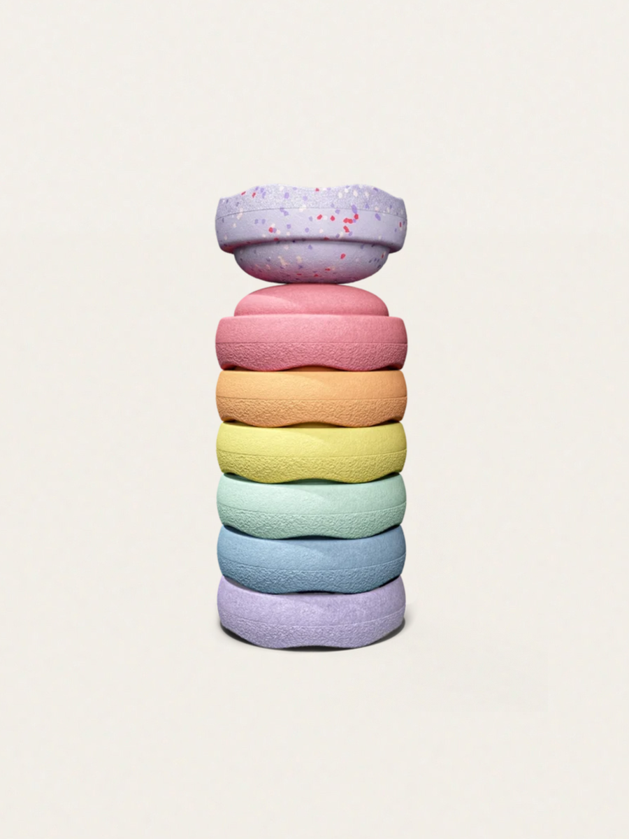 Stapelstein® Winter Special Mini rainbow pastel