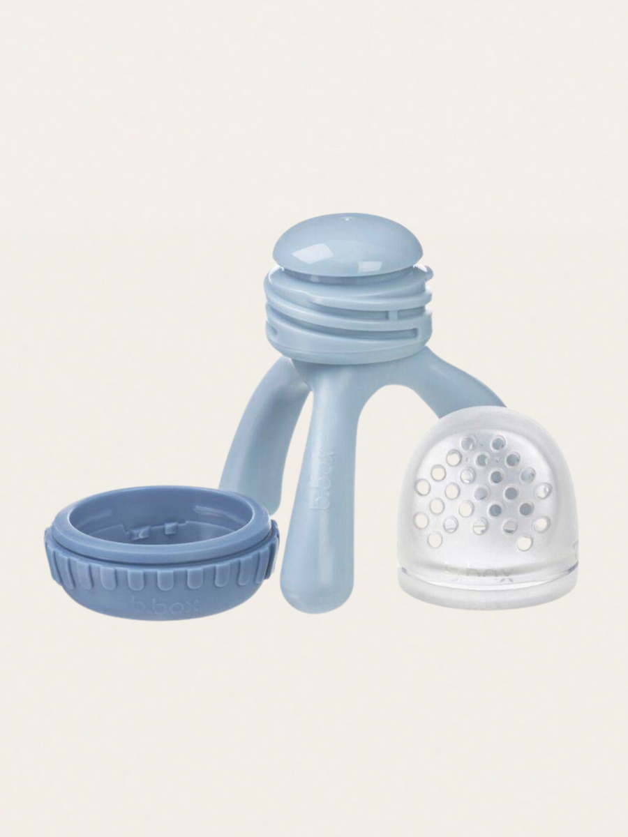 Gryzak silikonowy do podawania pokarmu Lullaby Blue