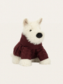 Piesek terrier w swetrze 25 cm