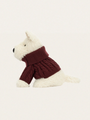 Piesek terrier w swetrze 25 cm