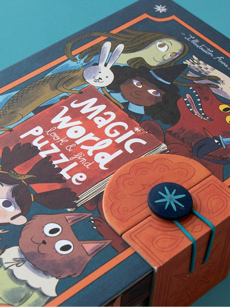 Puzzle z grą obserwacyjną Magic World