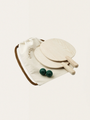 Wooden paddles John garden tennis set Garden green
