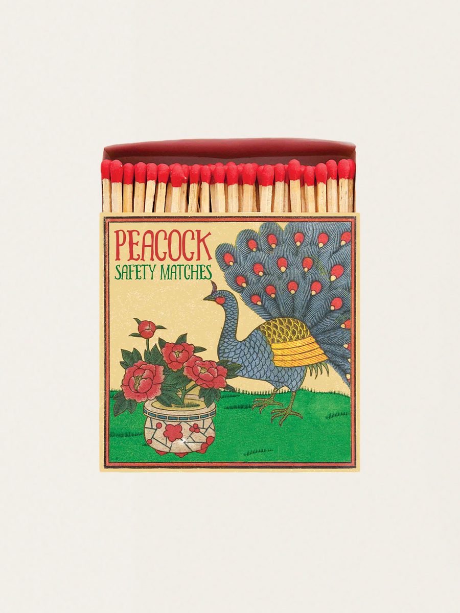 Streichhölzer in einer eleganten Vintage-Box – Peacock