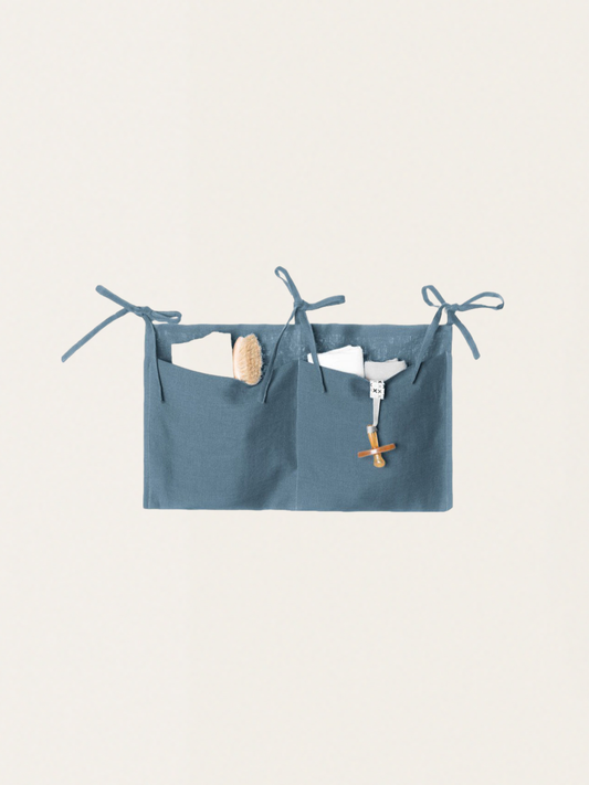 Leinen-Kinderbett-Organizer