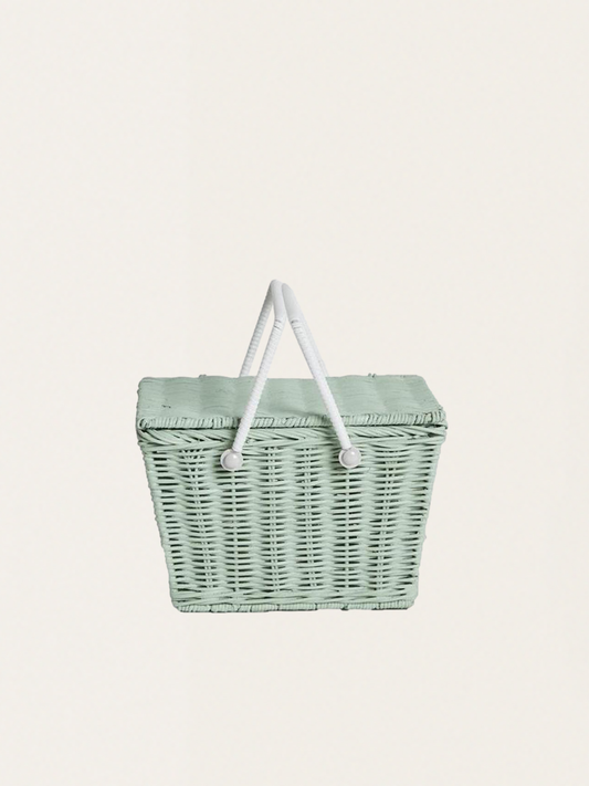 Rattan picnic basket