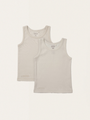 Set aus zwei Creme de la creme Baumwoll-T-Shirts