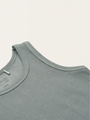 Set aus zwei Baumwoll-T-Shirts, Farbmix aus Blaunebel und Sand.