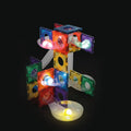 Cleverclixx Magnetbausteine ​​- Kugelbahn Dazzling Lights Pack Intense 100 Stück.