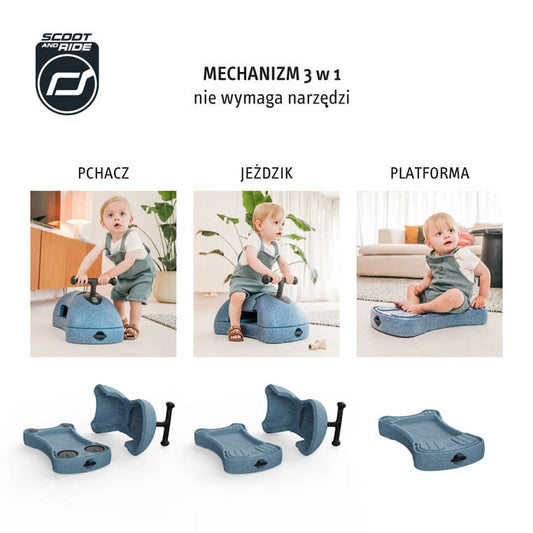 Ewolucyjny jeździk pchacz My First 3w1