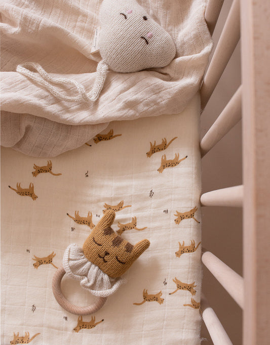 Muslin fitted sheet