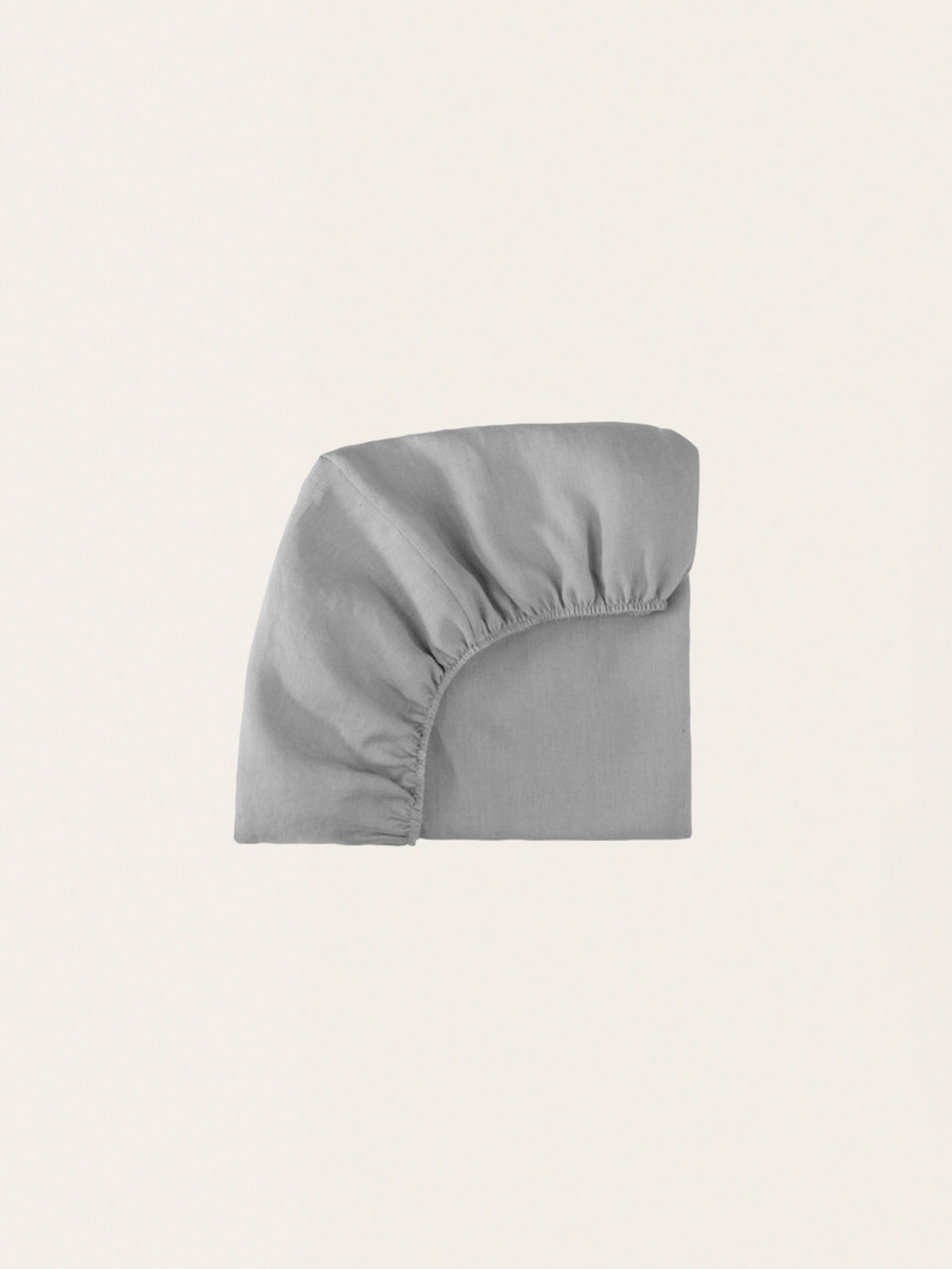 Linen fitted sheet 60 x 120 cm