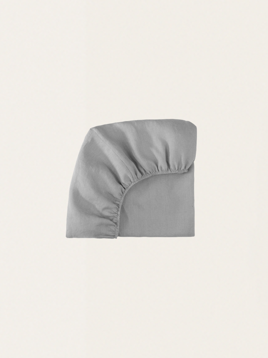 Linen fitted sheet 60 x 120 cm