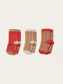 Set of three pairs of cotton socks