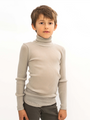 Winter Fog Ribbed Merino Wool Turtleneck